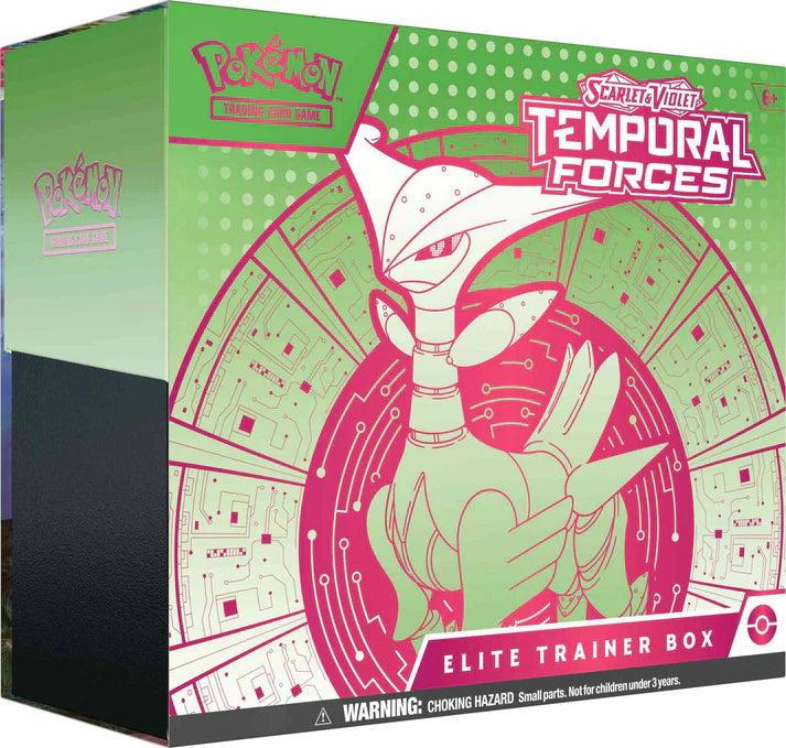 Pokémon TCG: Scarlet & Violet - Temporal Forces - Elite Trainer Box - Iron Leaves