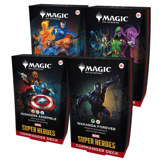 Marvel Super Heroes: Commander - Commander Decks - Set of 4