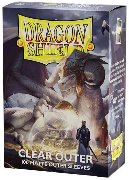 Dragon Shield Matte Outer Sleeves - Standard Size - 100ct - Clear