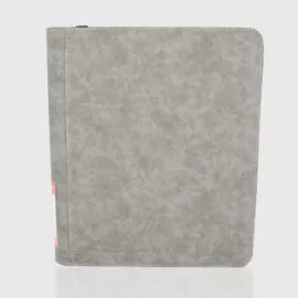 Phoenix Shield - Deluxe Toploader Zip 9-Pockets 360 Cards Grey