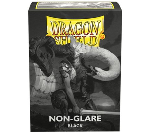 Dragon Shield Non-Glare Matte Sleeves - Standard Size - 100ct - Black